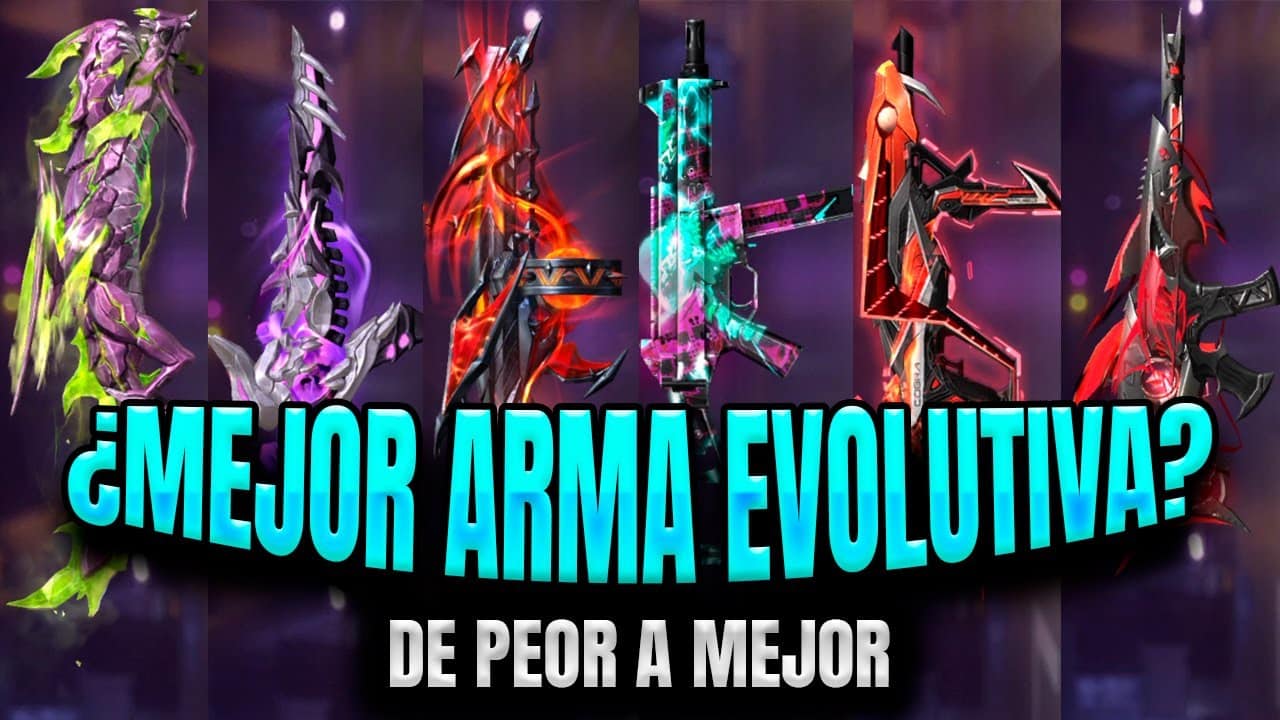 cual es la mejor arma evolutiva en free fire